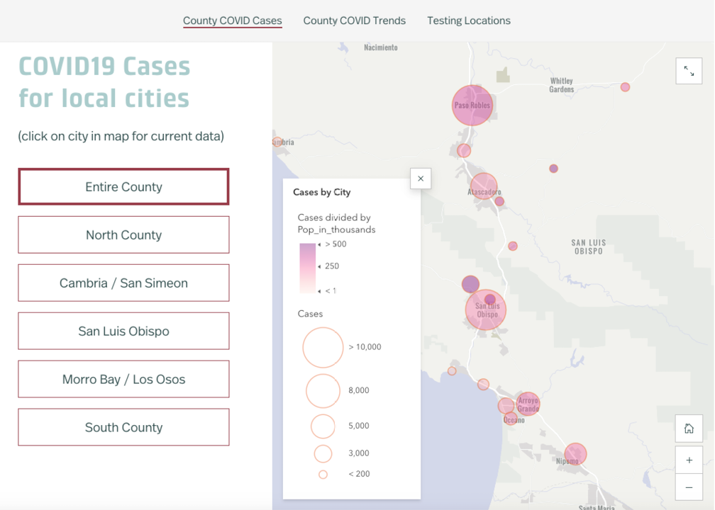 Mapping covid cases