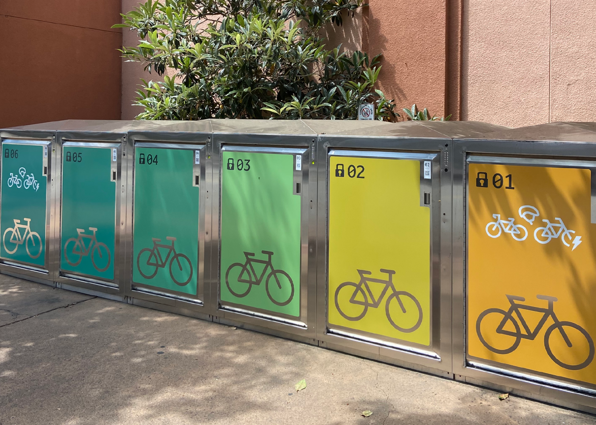 DCR designed vinyl stickers to be placed on Rideshare's bikelink bike lockers
